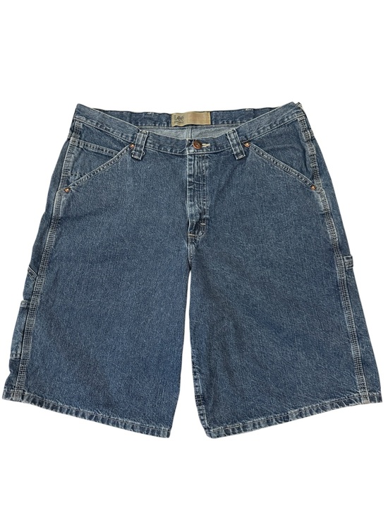 Lee Other - Lee Dungarees Carpenter Jean Shorts 38L Y2K Baggy Skater Fits 36x12 Medium Blue